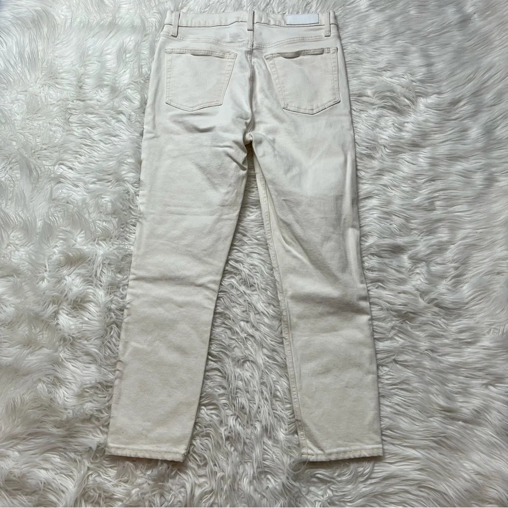 RE/DONE 90s High Rise Ankle Crop Jeans Vintage White Denim Casual Women’s 30 - Picture 10 of 12